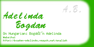 adelinda bogdan business card